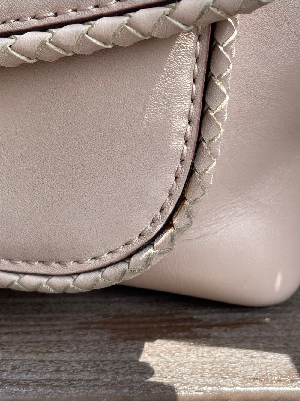 kate spade Pale Pink Leather Crossbody Bag with Tassel - Picture 4 of 12
